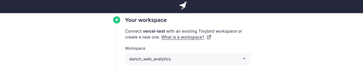 Select or Create a Tinybird Workspace
