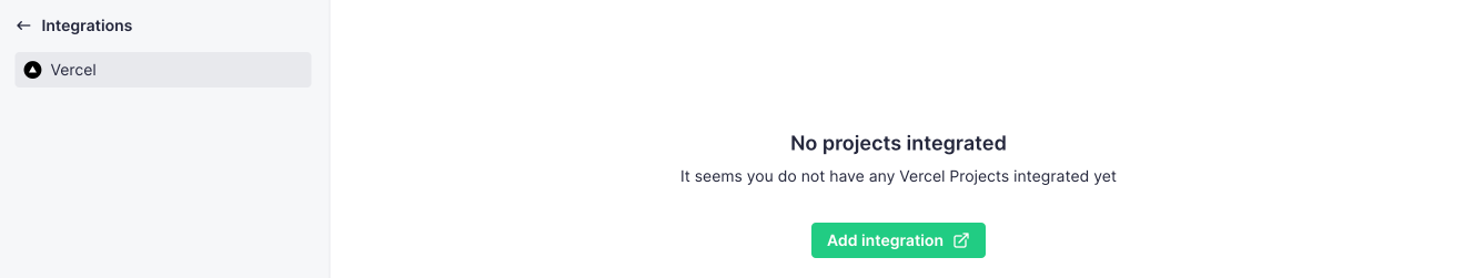 Add your first integration