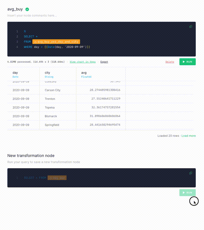 Update query