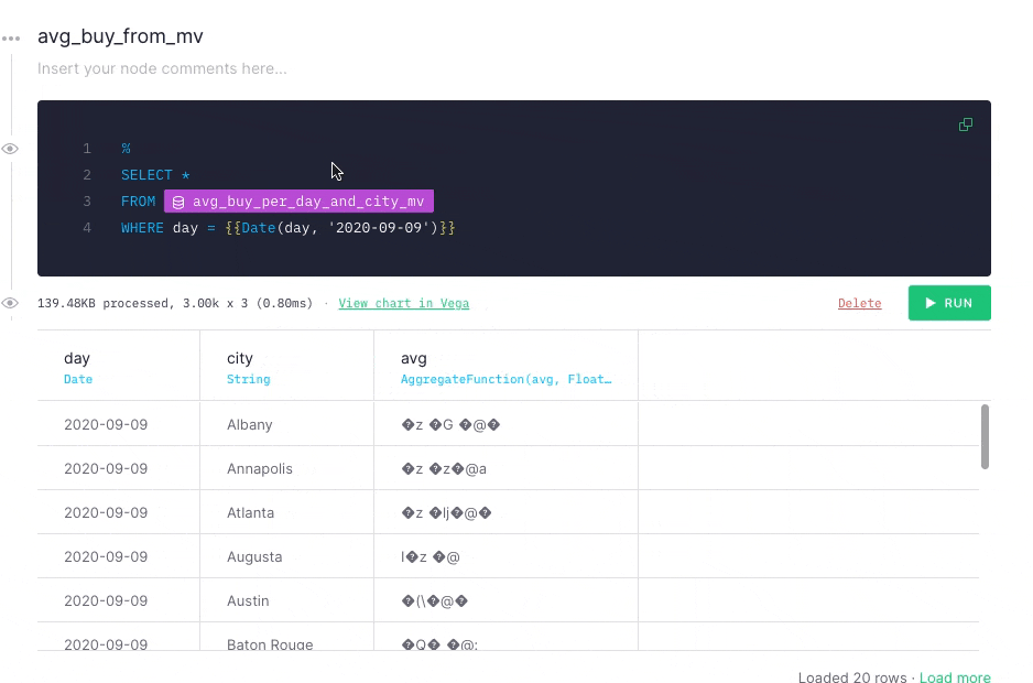 Using -merge combinator